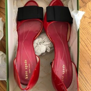 Kate Spade - size 8 red patent shoes